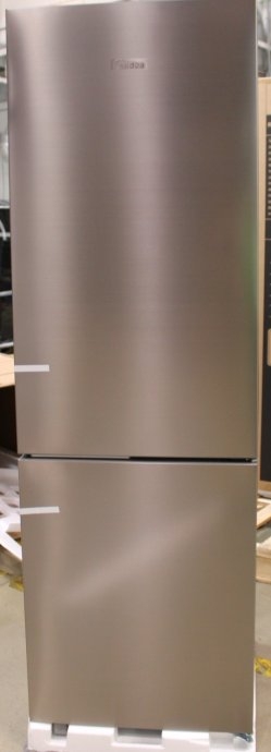 SALE OUT. Midea MDRB548MME46 Refrigerator, E, Freestanding, Combi, Height 186 cm, Fridge net 271L, Freezer net 130L, Grey Midea Refrigerator MDRB54...