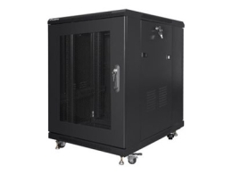 Lanberg Rack cabinet 19" free-standing 15U/600x800 (flat pack) with mesh door FF01-6815-23B Black