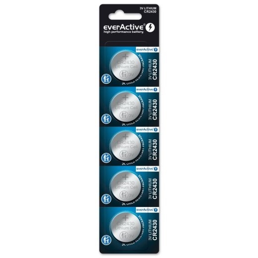 LITHIUM MINI BATTERIES CR2430 5 PCS.