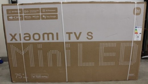 SALE OUT. Xiaomi TV S Mini 2025 75" (3840 x 2160) Xiaomi TV S Mini LED 2025 75 Smart TV Google TV UHD Black DAMAGED PACKAGING 32