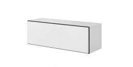 Cama full storage cabinet ROCO RO1 112/37/39 white/black/white