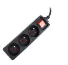 UPS power strip 3FR/16A/C14/0.6m/black