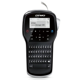 DYMO LabelManager 280 Label Maker Rechargeable Handheld Label Printer with QWERTY Keyboard Includes Black & White D1 Label Tape (12mm) For Home & O...