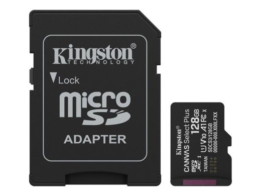 Kingston Flash-Card incl. SD-Adapter - microSDXC UHS-I - 128