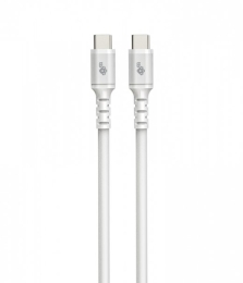 USB C - USB C cable 1m. silicone white