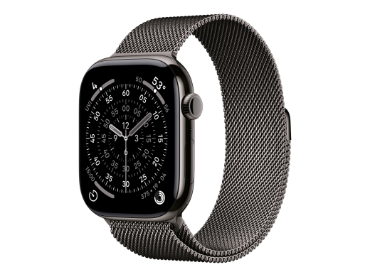Apple Watch Series 11 GPS + Cellular 46mm Slate Titanium Case with Slate Milanese Loop - M/L Apple