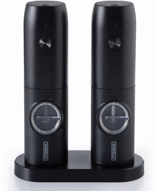 PROMIS Set of pepper and salt mills with stand MP35X2