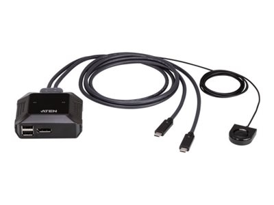 Aten US3312 2-Port USB-C 4K DisplayPort KVM Switch with Remote Port Selector Aten 2-Port USB-C 4K DisplayPort KVM Switch with Remote Port Selector...