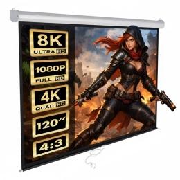 Projector screen 120'' 240x180cm 4:3 AUTO-LOCK