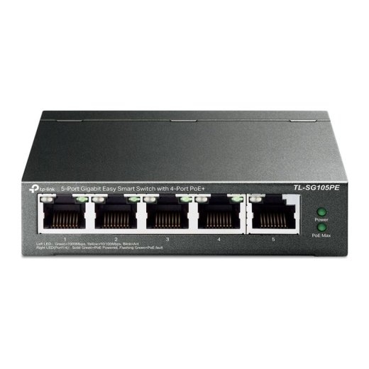 TP-Link Switch TL-SG105PE - 5 Ports - 5x GE (10/100/1000) - 4x PoE+