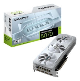 Graphics Card GIGABYTE NVIDIA GeForce RTX 5070 12 GDDR7 192 bit PCIE 5.0 16x GPU 2587 MHz Triple slot Fansink 1xHDMI 3xDisplayPort GV-N5070EAGLEOCI...