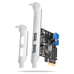 AXAGON PCI-Express card with a pair of internal and a pair of external USB 5Gbps ports PCEU-232RS