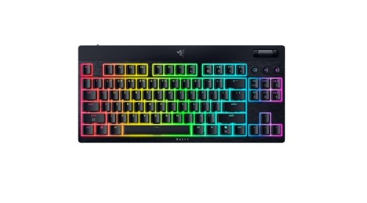 Razer BlackWidow V4 Low-Profile HyperSpeed Keyboard Wireless US Bluetooth Orange Switches Black