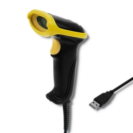 Qoltec 50867 Laser reader 1D 2D USB Black