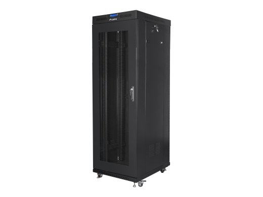 Lanberg Rack cabinet 19" free-standing 37U/600x800 (flat pack) with mesh door, LCD FF01-6837-23BL Black