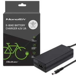 Qoltec 50760 Charger for e-bike batteries 36V 42V 2A 5.5*2.1