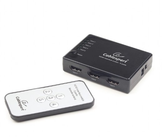 Gembird HDMI switch 60m with remote control