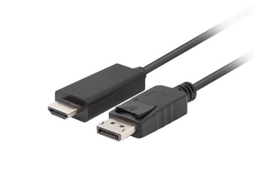 Lanberg DisplayPort to HDMI Cable CA-DPHD-11CC-0050-BK DisplayPort Male HDMI Male DP to HDMI 5 m