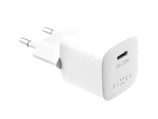 Fixed Mini USB-C Travel Charger USB-C/Lightning Cable