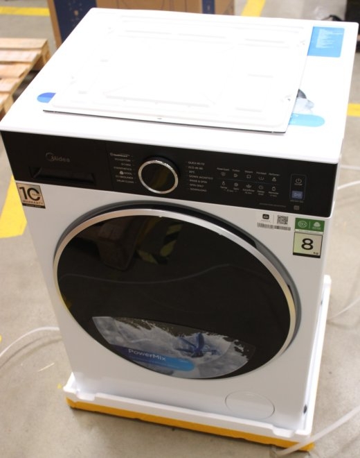 SALE OUT. Midea MF205W80BA30/W-BK Washing Machine Midea Washing Machine MF205W80BA30/W-BK Energy efficiency class A Front loading Washing capacity...