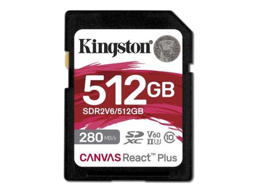 Kingston Flash-Card Canvas React Plus - SDXC UHS-II - 512