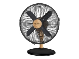 Cecotec EnergySilence 600 WoodDesk Desktop Fan Table Fan 40 W Diameter 30 cm Number of speeds 3 Oscillation Beige/Black