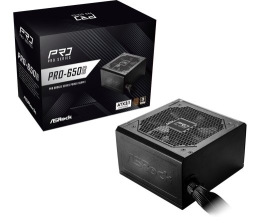 Asrock PRO-650B power supply unit 650 W 24-pin ATX ATX Black