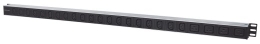 Intellinet Vertical Rackmount 24-Output Power Distribution Unit (PDU), 20 x C13 & 4 x Output C19, Removable Power Cable, Rear C20 Input