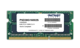 Patriot Memory 8GB PC3-12800 memory module 1 x 8 DDR3 1600 MHz