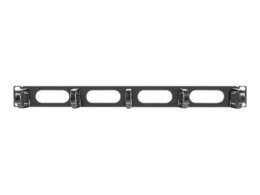 Lanberg 19" cable management panel 5 rings - type B 1U AK-1205-B Black