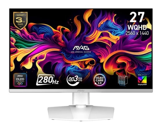 Monitor MSI 26.5 " 2560 x 1440 pixels Wide Quad HD Native aspect ratio 16:9 QD-OLED Flat
