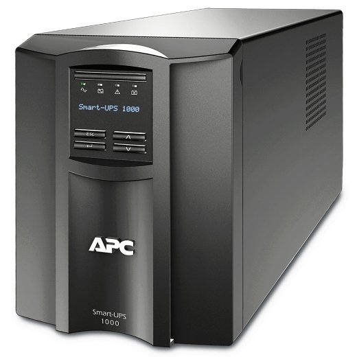 Schneider Electric APC Smart-UPS, Tower, 8x IEC C13 outlets, SmartConnect Port+SmartSlot, AVR, LCD SMT1000IC 1000 VA 700 W 230 V