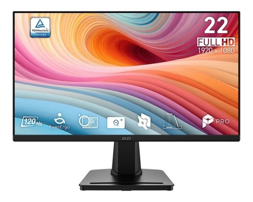Msi Monitor PRO MP225 E12VL 21.45 inches/FHD/FLAT/120Hz/Black