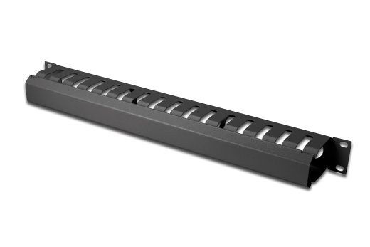 Digitus 1U cable management cage detachable rear plate DN-97617 For installation on the 483 mm (19“) profile rails Black