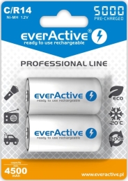 everActive BATTERIES R14/C NI-MH 5 000 mAh 2 PCS.