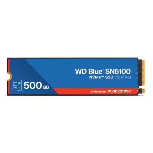 WD Hard Drive Blue SN5100 - 500 - PCIe 4.0 (NVMe) - Blue