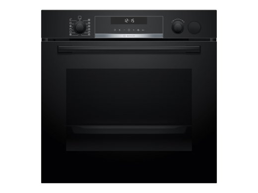 Bosch Oven HRG578BB7 71 L Electric Pyrolysis Knobs Steam function Height 59.5 cm Width 59.4 cm Black