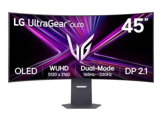 LG 45GX950A-B 45 " OLED 21:9 165 Hz 0.03 ms 5120 x 2160 pixels 275 cd/m² HDMI ports quantity 2 Black