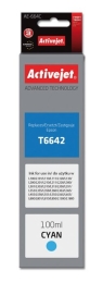 Activejet AE-664C Ink Bottle (Replacement, Epson T6642; Supreme; 100 ml; Cyan)