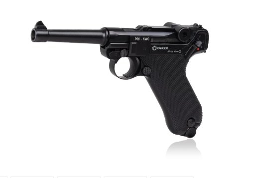 Air rifle Pistol RANGER P08 Parabellum KWC cal. 4.5 BBS blow back 21 shots Full Metal CO2