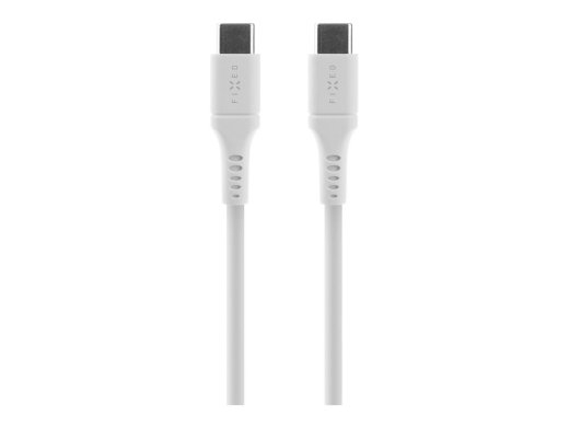 Fixed Liquid Silicone Cable USB-C/USB-C, 2m, 60W FIXDLS-CC2-WH