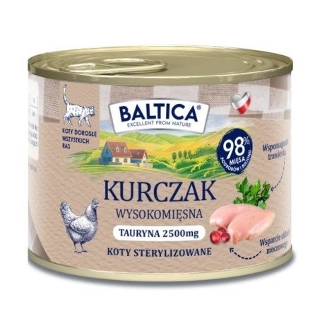 BALTICA Smaki regionów Chicken - wet cat food - 185g
