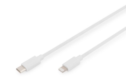 Digitus Lightning to USB-C data/charging cable DB-600109-020-W USB-C to Lightning Apple Lightning 8-pin USB C