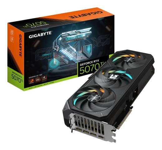 Graphics Card GIGABYTE NVIDIA GeForce RTX 5070 Ti 16 GDDR7 256 bit PCIE 5.0 16x 1xHDMI 3xDisplayPort N507TGAMINGOC-16GD1.0
