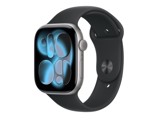 Apple Watch Series 11 GPS 46mm Space Grey Aluminium Case with Black Sport Band - S/M Apple