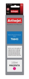Activejet AE-664M Ink Bottle (Replacement, Epson T6643; Supreme; 100 ml; Magenta)