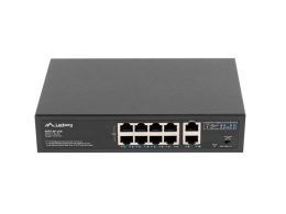 Lanberg Switch PoE+ Rack 10"/19" RSFE-8P-2GE-120