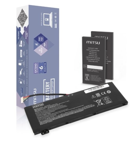 Mitsu Battery AP18E7M for Acer AN515-54 AN517-51 3815 mAh (58.75 Wh) 15.4V