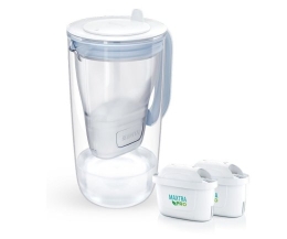 Brita Glass+ filter jug with 2 MaxtraPro PP cartridges (blue; 2.5 l)