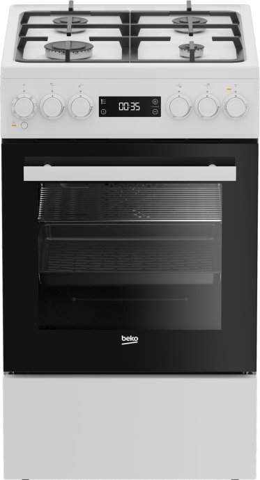 BEKO Cooker FSM51339DWDS, Width 50 cm, A, Gas/Electric, White